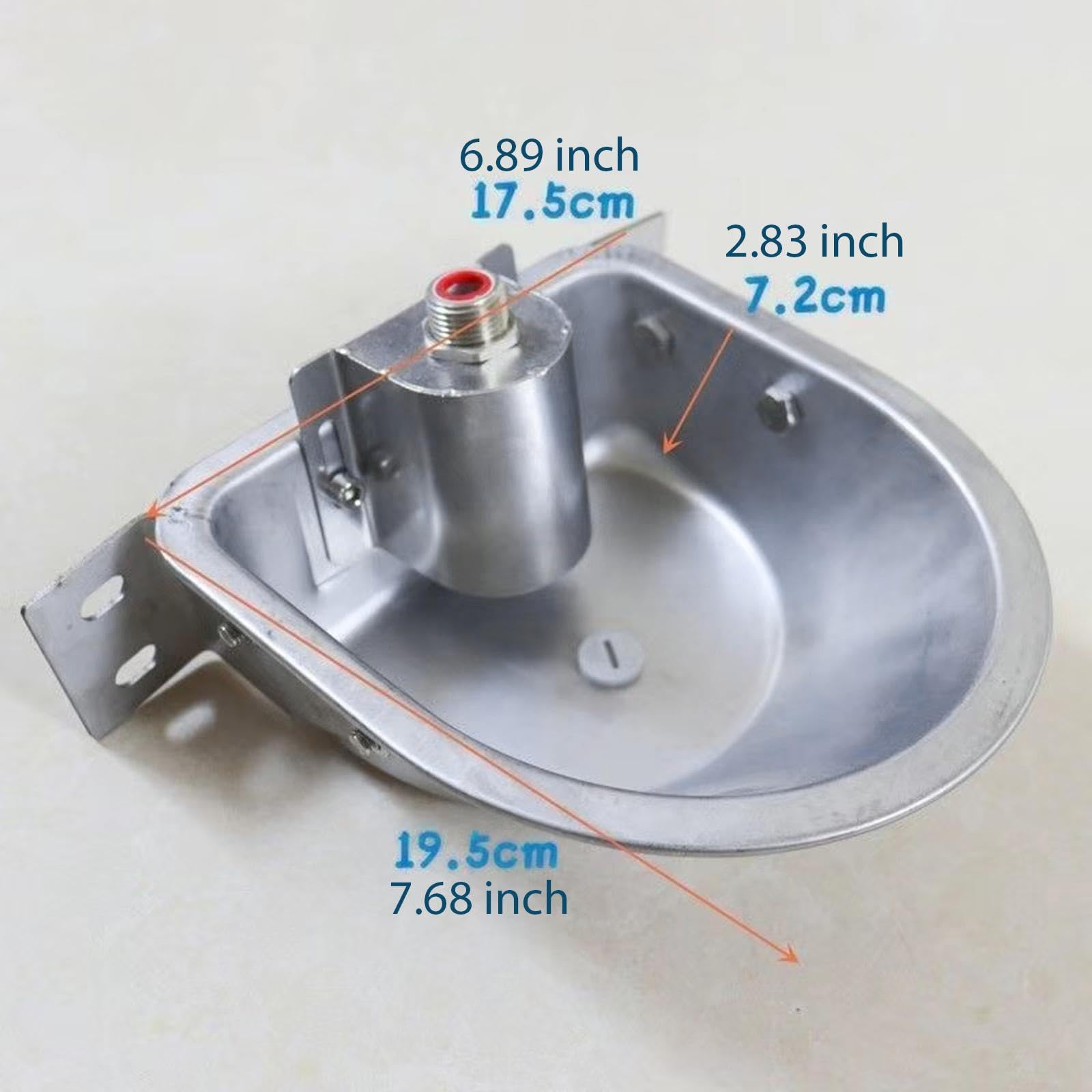 Fontana per abbeveratoio Automatica per Pecore, distributore Automatico di Acqua per bovini, maialini, vitelli, Prato, con Foro di Scarico