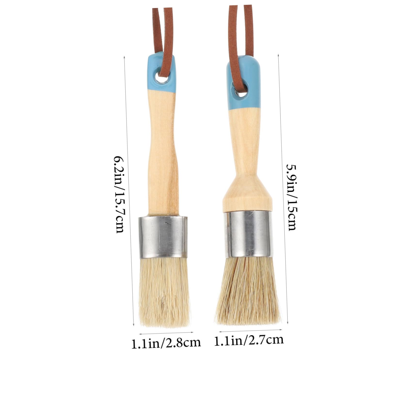 8 Pz Pennello Per Pastelli a Setole Pennello Per Cera Portatile Comodo Da Pittura Domestico Per Artisti Portatile Morbido Per Cera Di Legno