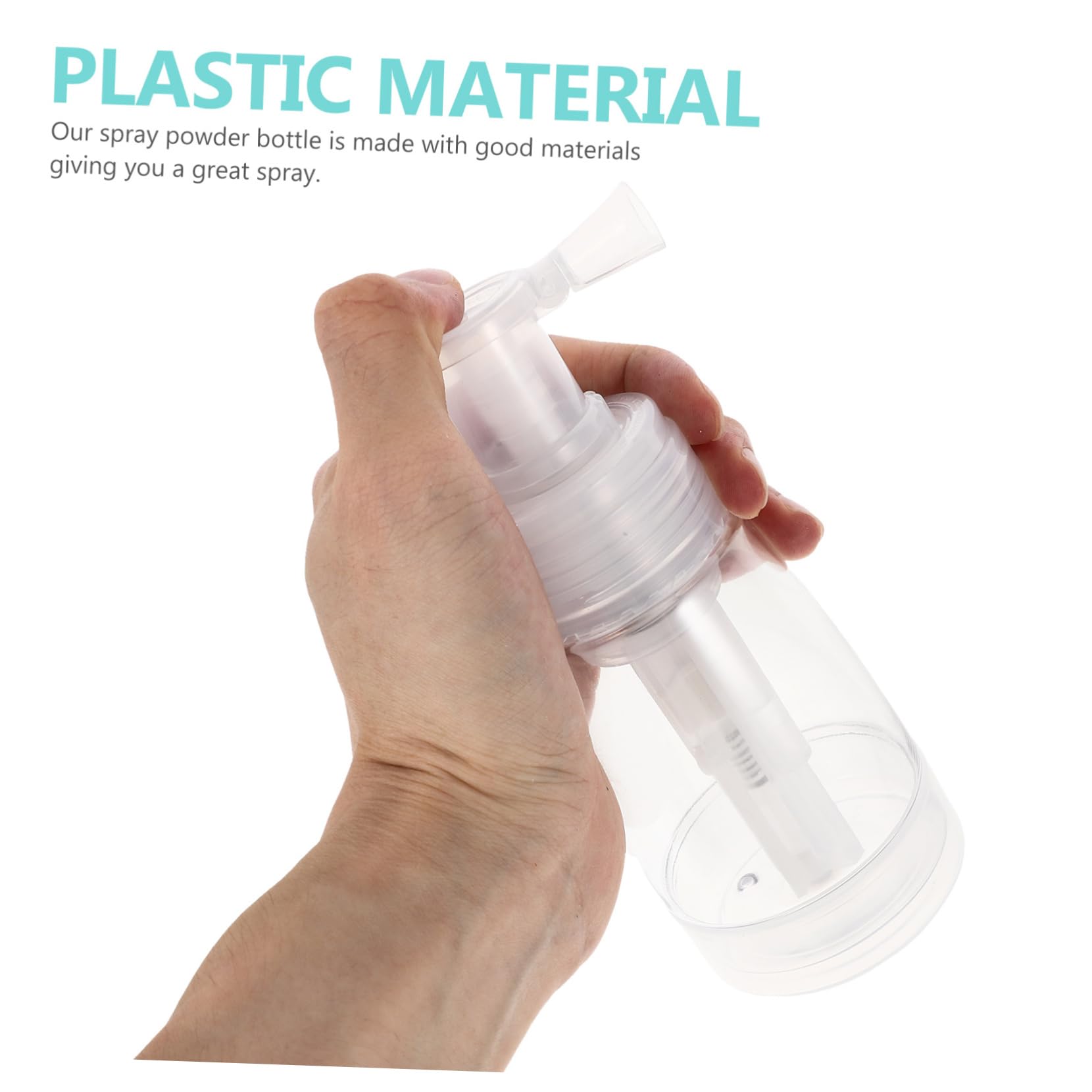 FOMIYES Botella Rociadora de Polvo Rellenable Dispensador de Polvo Seco
