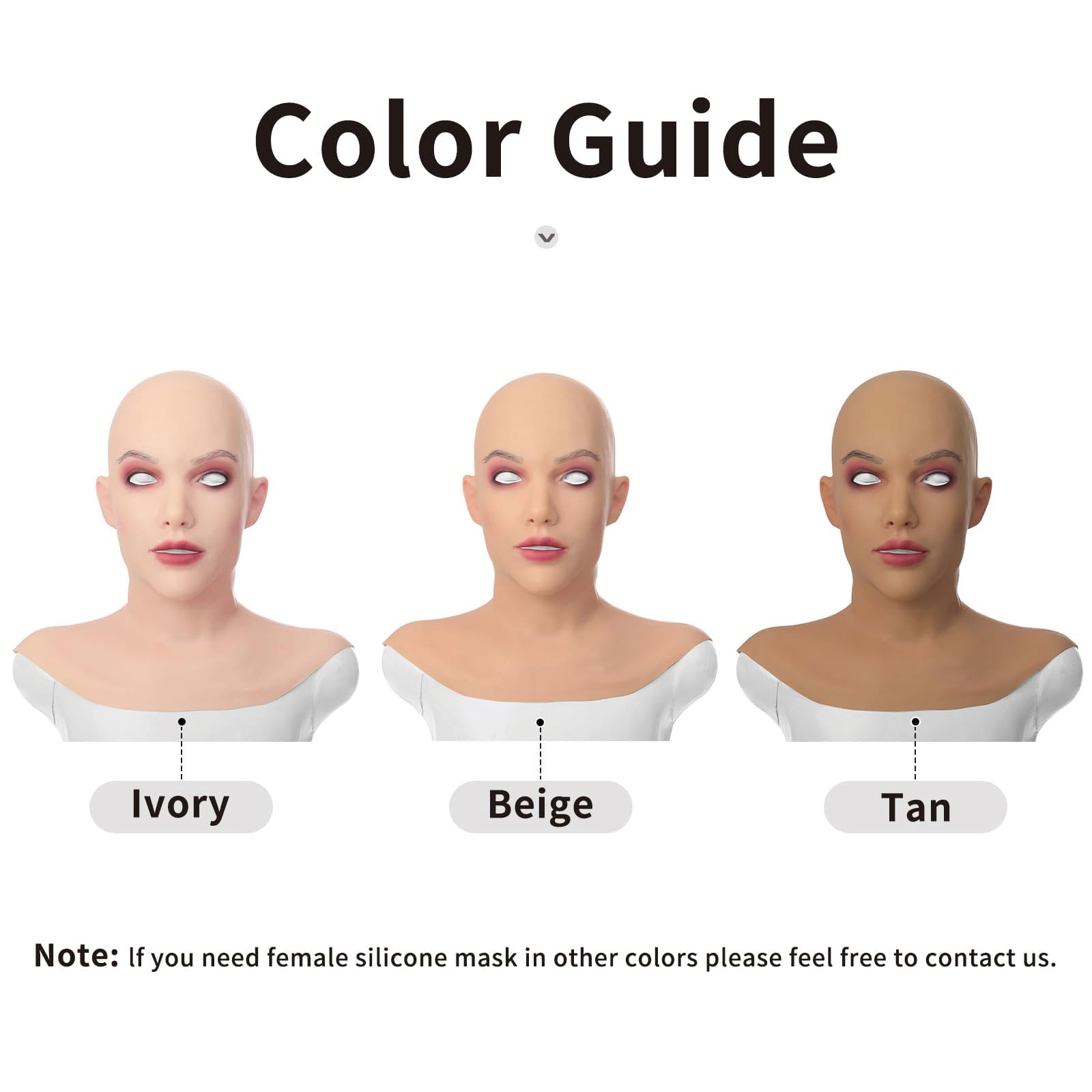 Realistische Silikon-Frauenmaske mit Make-up, Vollkopfmaske für Cosplay | Realistischer Frauenlook aus weichem Silikon mit Make-up, ideal für Crossdresser, Drag, Cosplay, Halloween und Partys