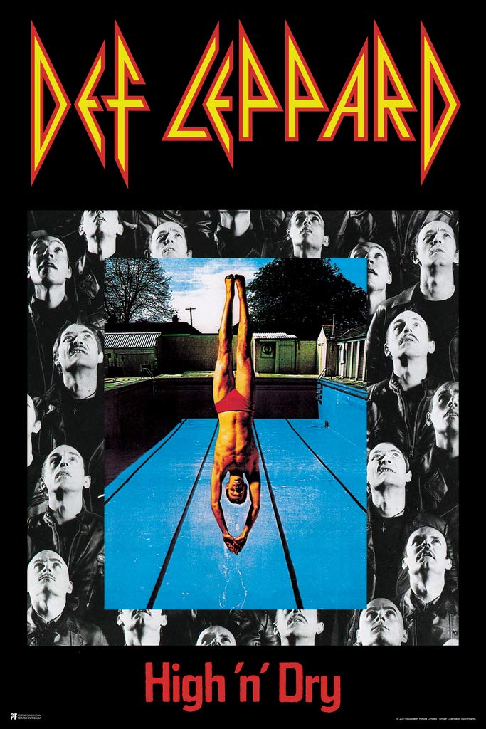 Amazon.com: Def Leppard Poster High N Dry Album Cover Heavy Metal