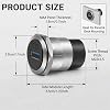 Jetstream USB 3.0 Panel Mount Coupler USB 3.0 Socket Socket 5 Gbps Recessed Thread Connection with Dust Cap Suitable for Stable and Reliable Data Transfer