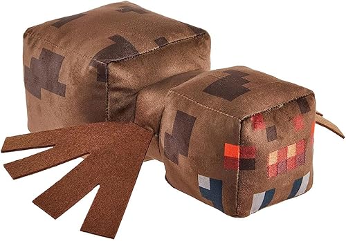 Miniatura 1 de Peluche coleccionable de Minecraft - Araña  Peluche marrón suave inspirado en el juego de Minecraft