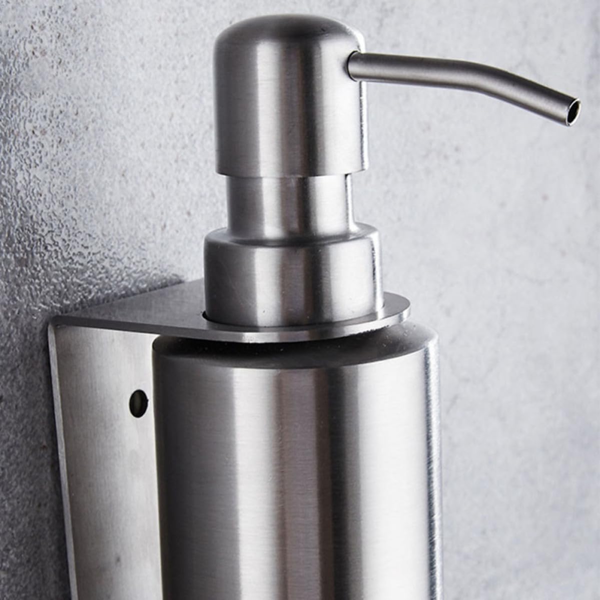 Dispensador de Jabón Plata de Acero Inoxidable para Baño y Ducha
