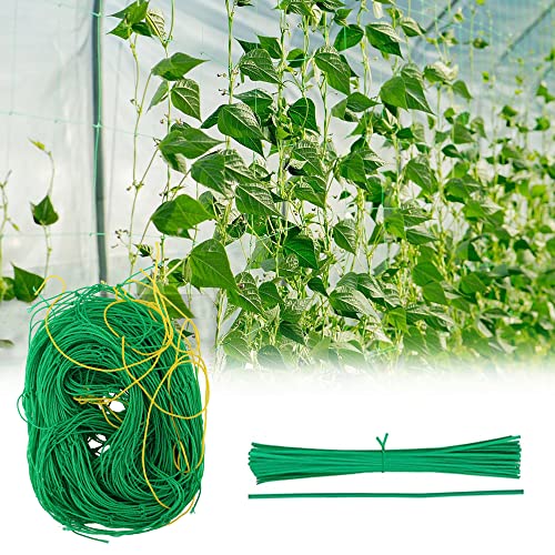 VUENICEE Red de Enrejado 3.6 x 1.8M Red para Plantas Trepadoras para Pepino,Tomates,Plantas Trepadoras,Red de Jardín con 10x10cm Grande Red de Enrejado para Balcón, Jardín, Invernadero Cover