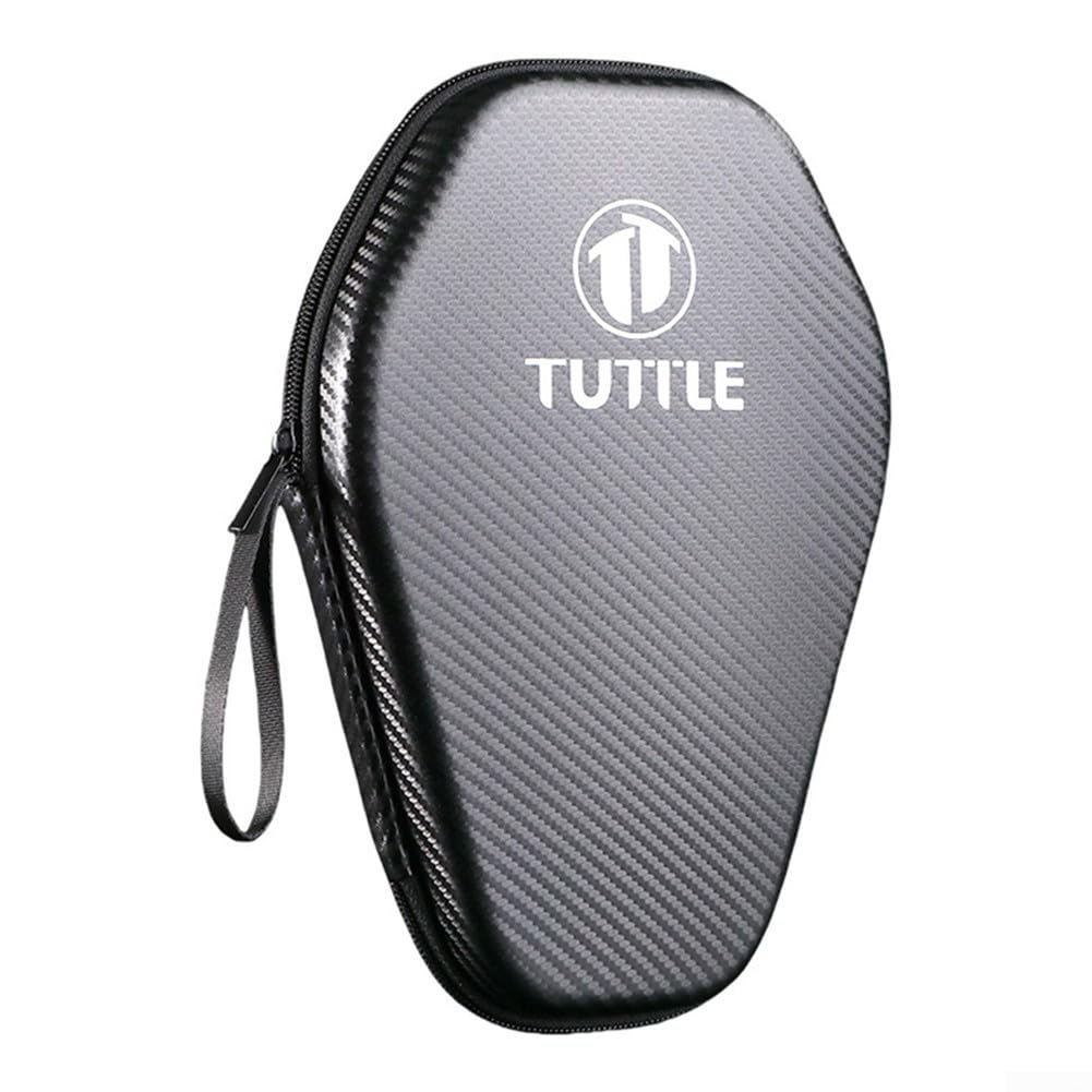 Estuche para raqueta de tenis de mesa, bolsa de paleta de pong, cubierta rígida de EVA, caja de almacenamiento de doble bate, soporte portátil para raquetas, funda deportiva a prueba de