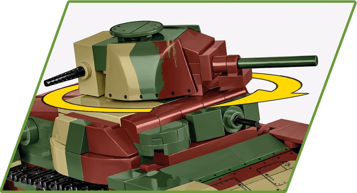 Image showing the turret of the COBI Type 95 Ha-Go Tank rotating.