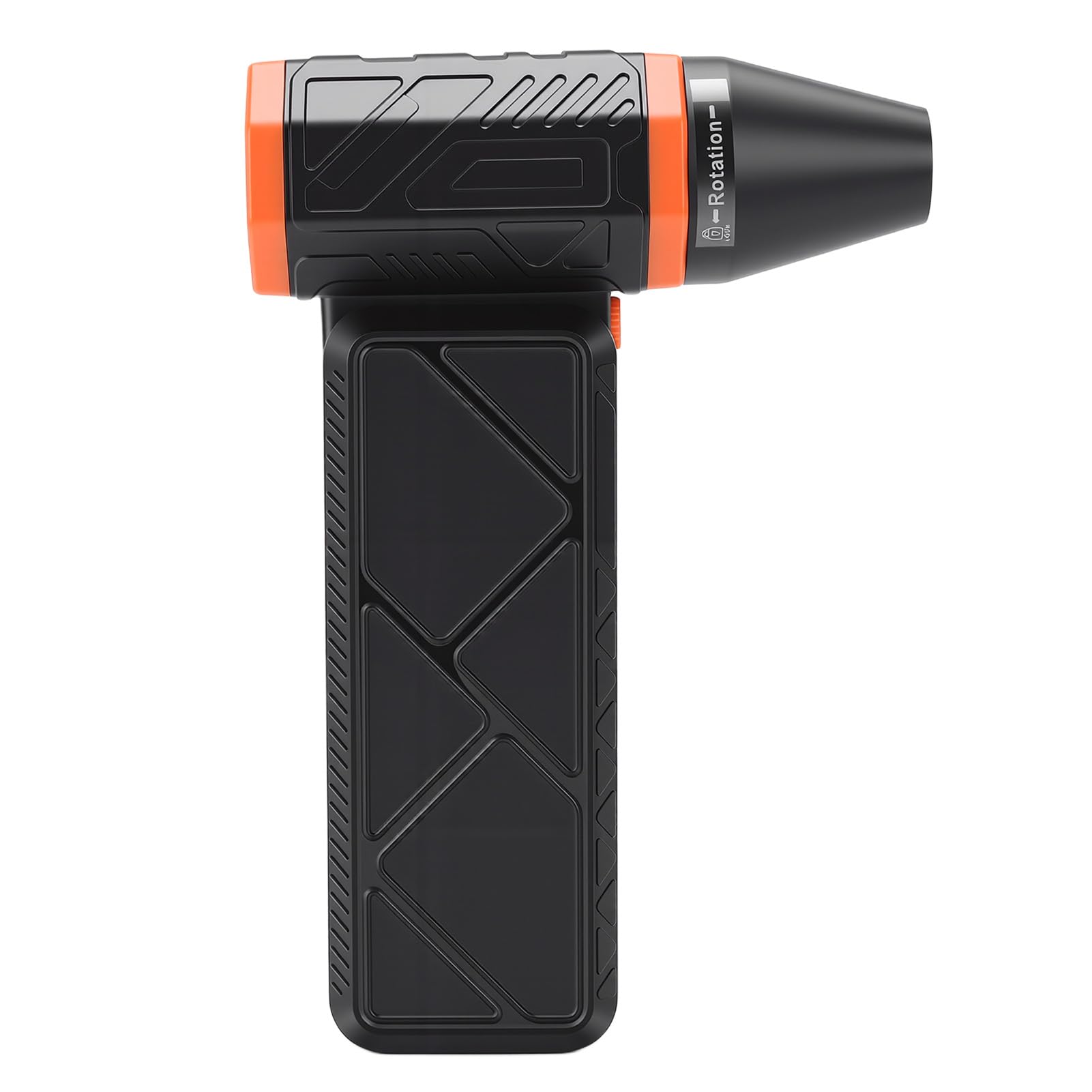Qcwwy Elektrischer Luftreiniger, Kabelloser Luftbläser 130000 U, Min 52 M, S mit LED Licht for Computer Tastatur Zuhause Auto Reinigung (ORANGE)
