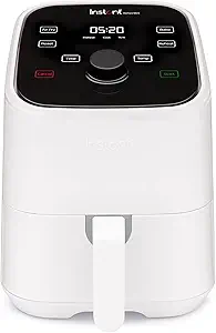 Instant Pot Vortex 2QT Mini Air Fryer,Small Air fryer that Crisps,Reheats, Bakes, Roasts for Quick Easy Meals,Includes over 100 In-App Recipes,is Dishwasher-Safe,from the Makers of Instant Pot, White