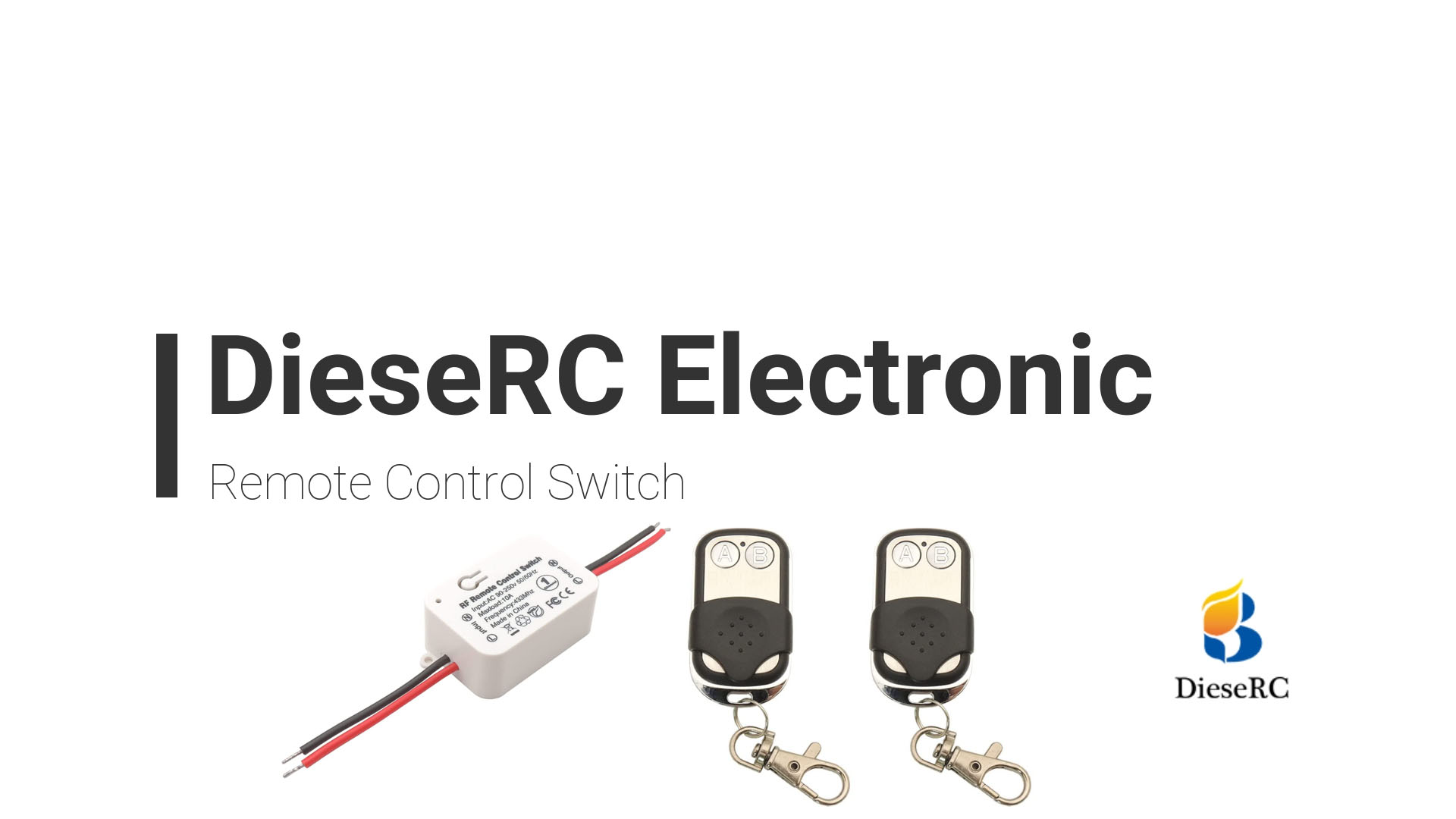 DieseRC AC 110V 120V 220V 240V Wireless Remote Control Light