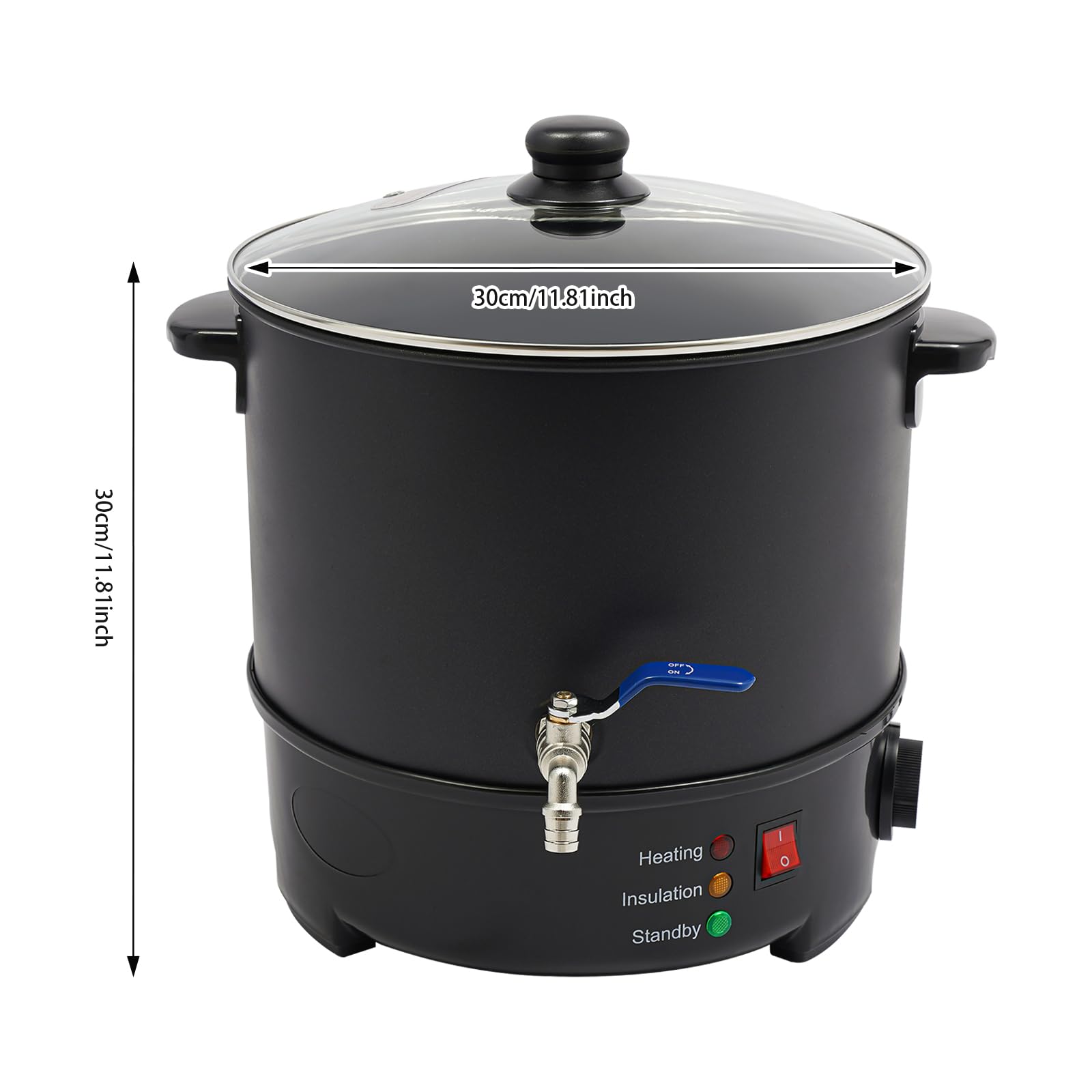 TouSuaRSi Cera per candele, 10 l, con beccuccio e coperchio di sicurezza