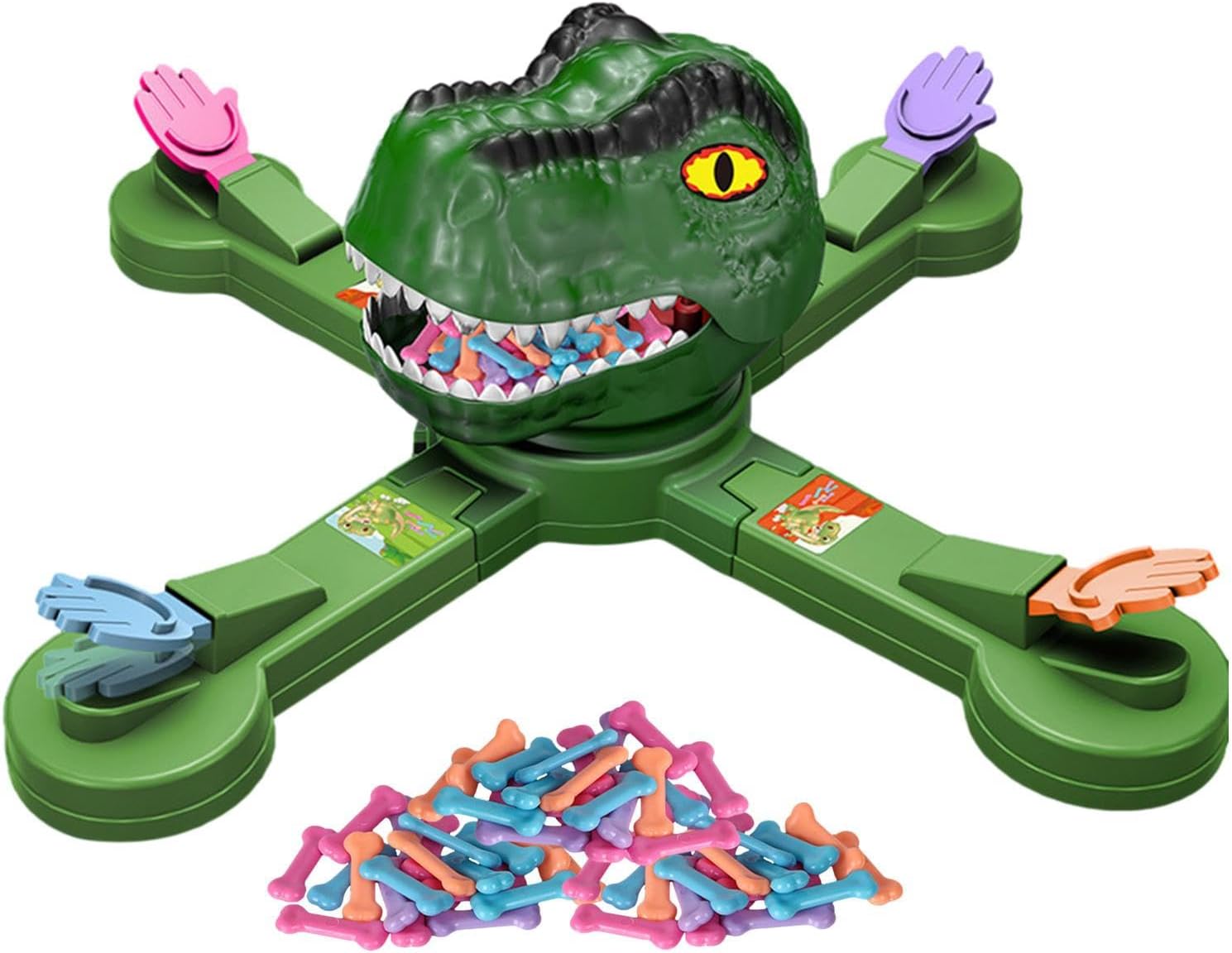 KXXK Dinosaur Board Game Dinosaur Eats Beans Strategy Game Rotating