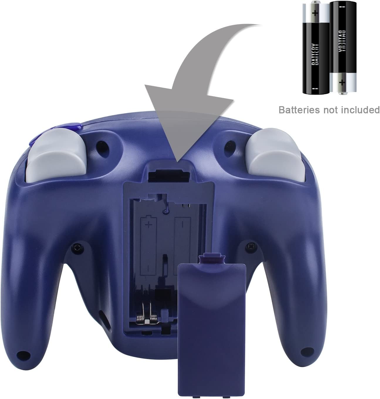 Manette de jeu sans fil de rechange 2,4 G, Bluetooth, NGC, avec adaptateur récepteur pour Wii U, Gamecube, NGC, GC