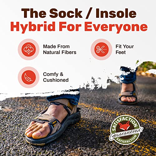 image for Soxsols Wool Flat Shoe Insert for Sandals & Sockless Shoes, Comfortabl