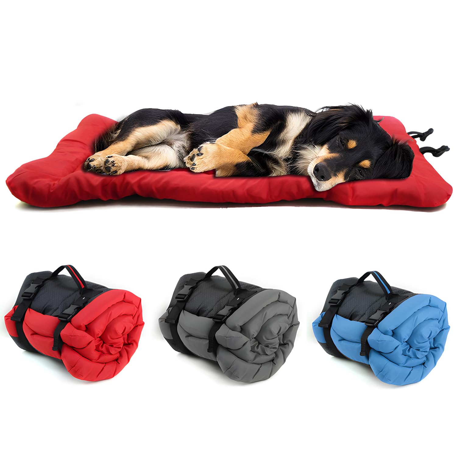 Miyacare Cama Impermeable Plegable para Perros,Colchoneta Plegable para Perros,Lavable Impermeable Cama para Perros Grande y Mediana Cojín portátil,para Interior Exterior