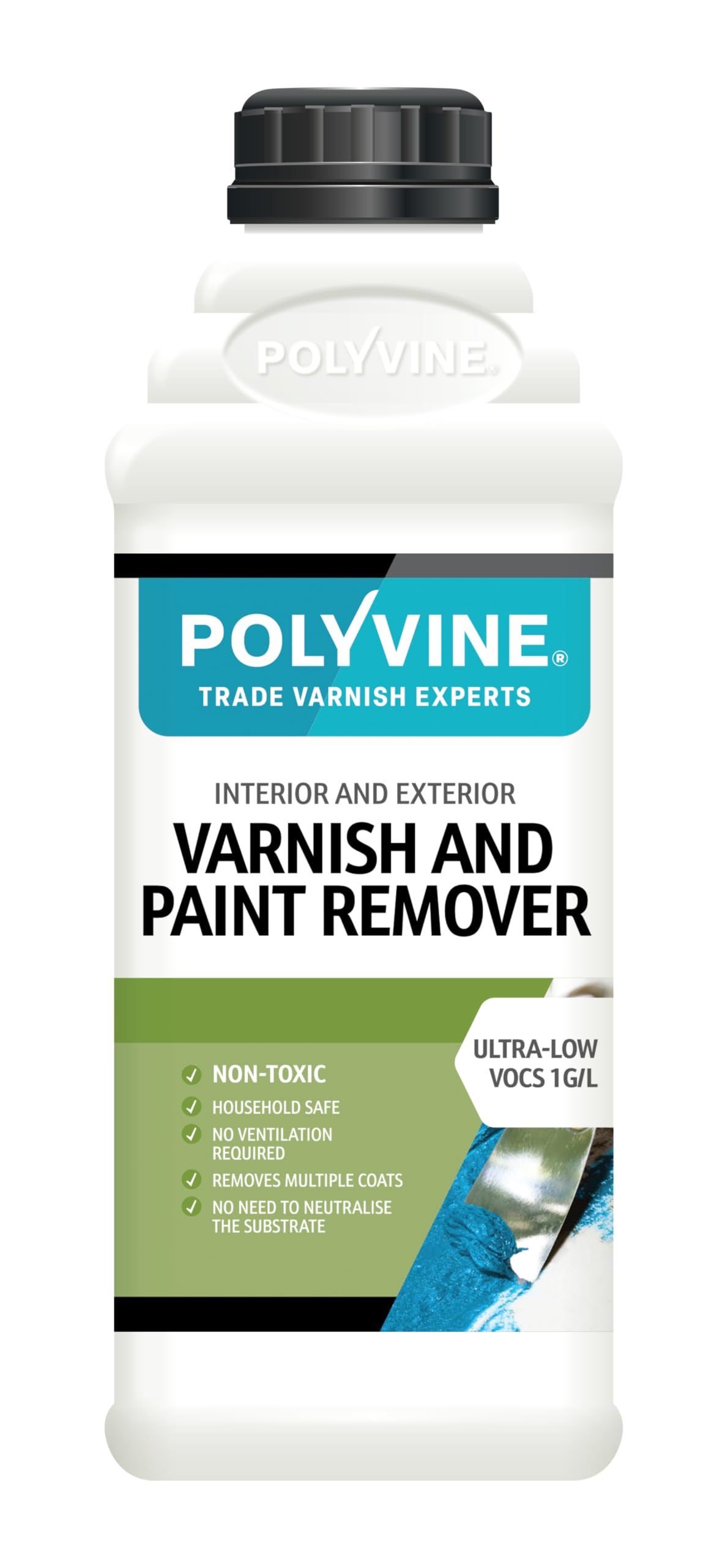 Polyvine Varnish & Paint Remover Non-Toxic 1L from B&Q