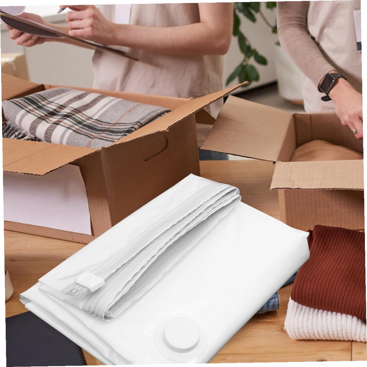 NOLITOY 2piezas Bolsas de Vacío para Colchón Reutilizables de Almacenamiento al Vacío para Guardar Ropa Edredones Unidades