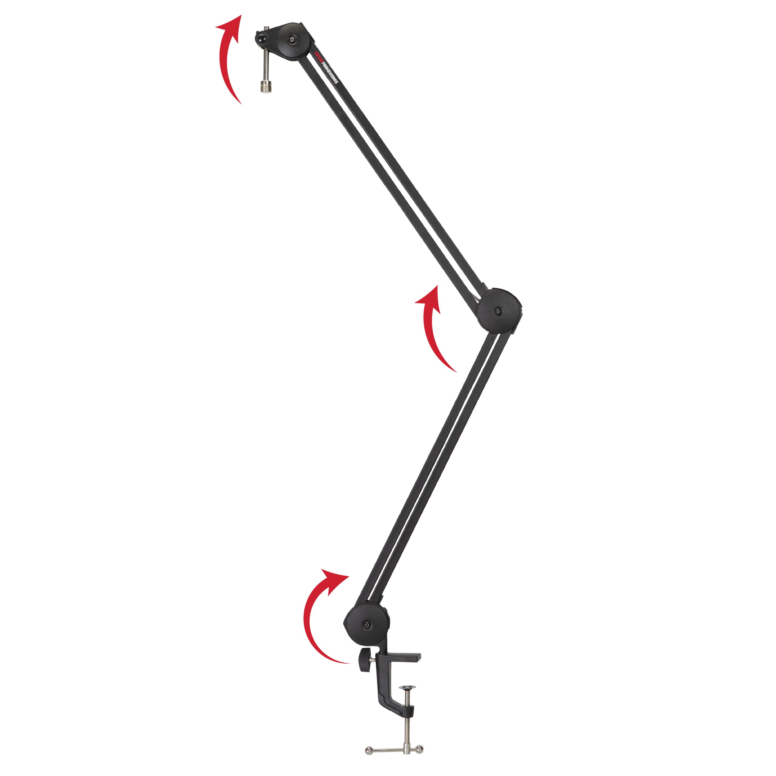 Gator Frameworks Deluxe Spring-loaded Desk-Mounted Microphone Boom Arm for Broadcasts, Podcasts, Content Creation, Live Streaming, & Similar Applications (GFWMICBCBM1000)