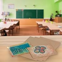 Vista 7 de School Smart Hojas de papel Kraft, 60 libras, 9 x 12 pulgadas, marrón, paquete de 100