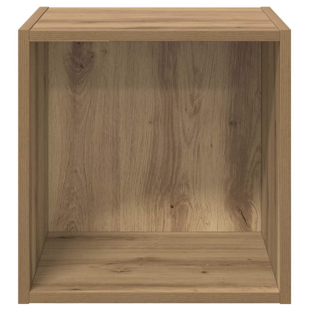 Set di 2 mensole da parete in rovere Artisan, 37 x 37 x 37 cm, per soggiorno, camera da letto, cucina, bagno, corridoio, ufficio, organizer