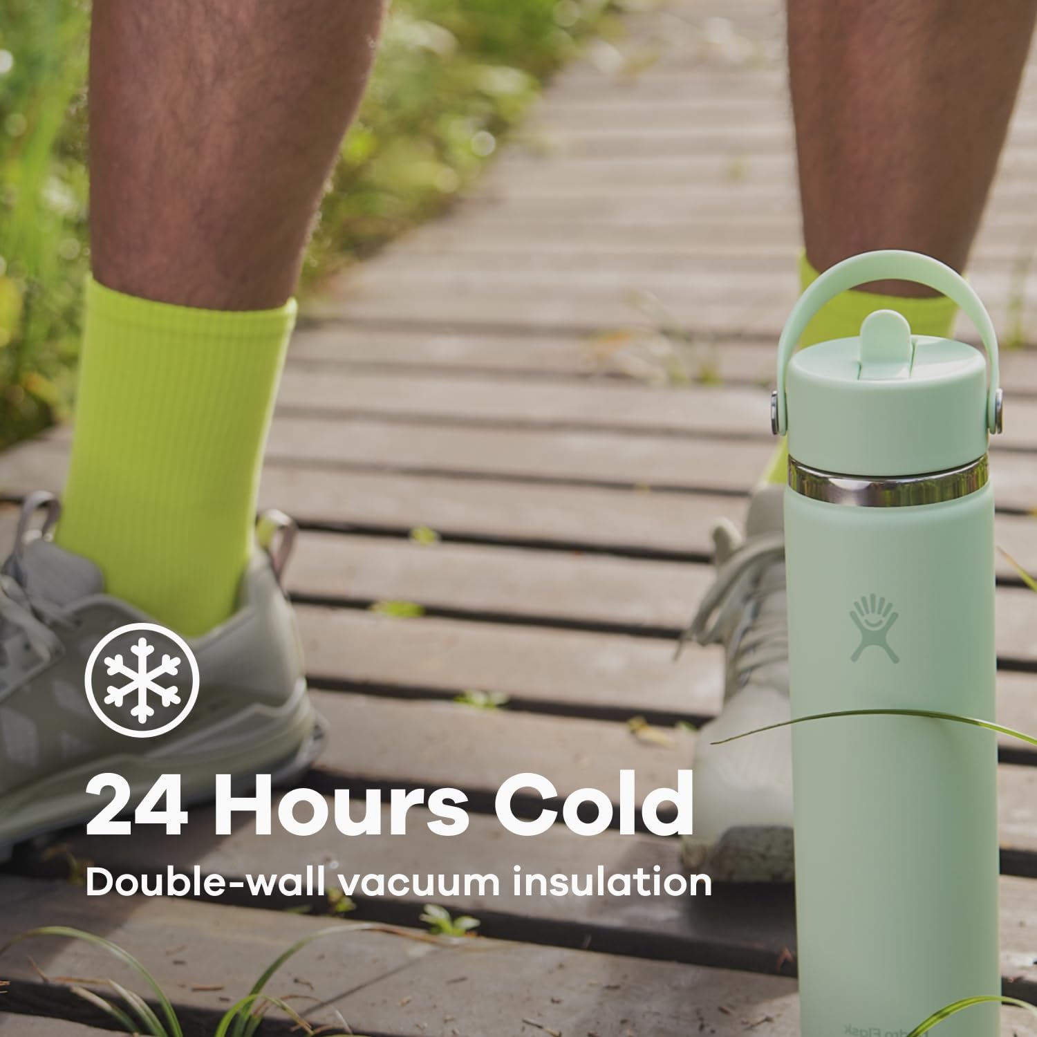 Hydro Flask 24 Oz Stainless Steel Wide Mouth Water Bottle with