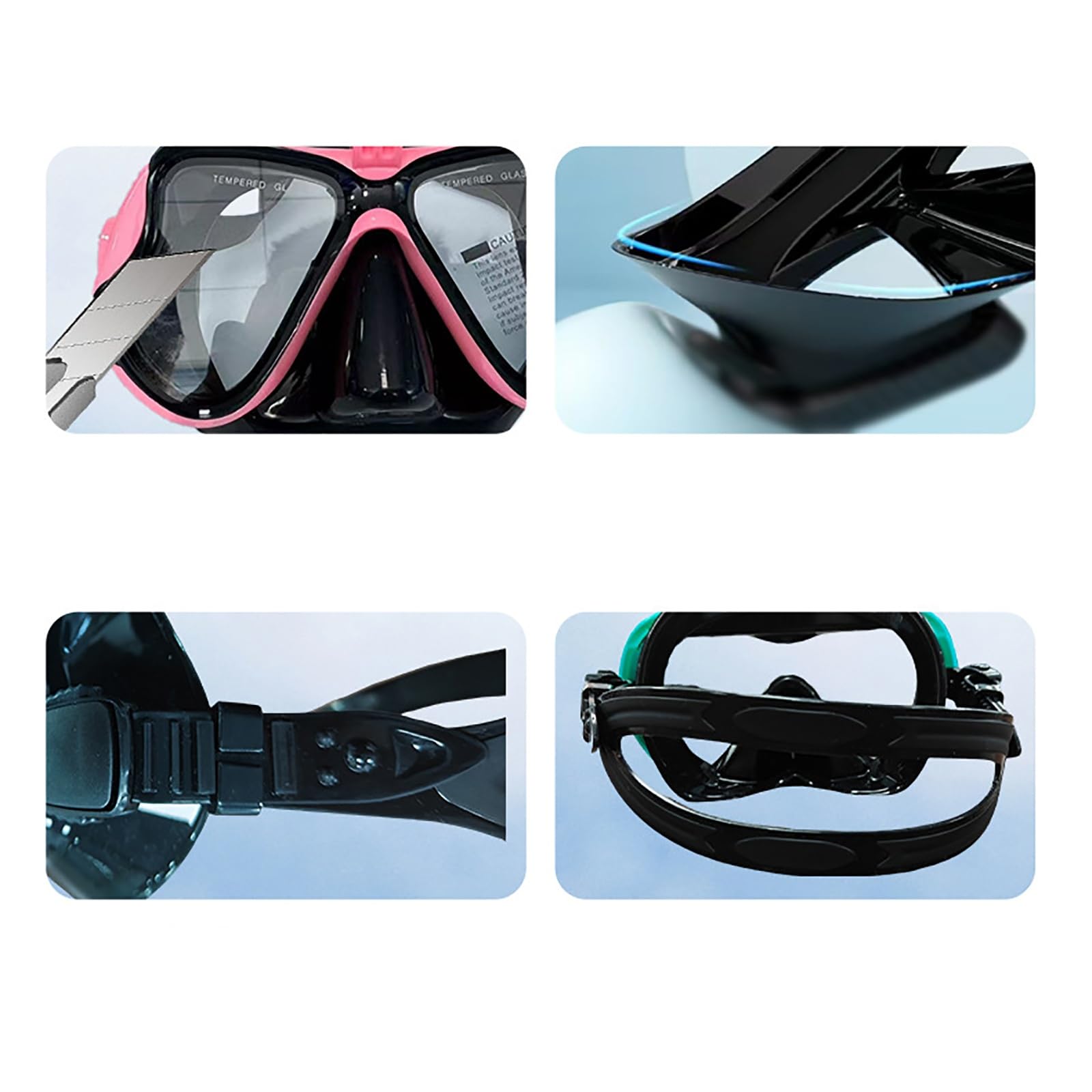Maschere Subacquee Snorkeling con supporto for fotocamera Maschera for snorkeling in apnea per L'uso Quotidiano