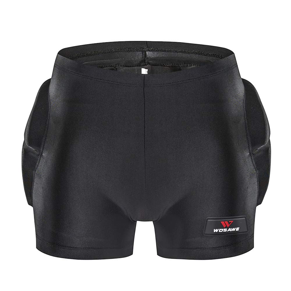 WOSAWE Kinder Protektorenhose, Atmungsaktive Hip Butt Eva Pad Kurze Unterhose für Ski Skifahren Skating Snowboard Radfahren
