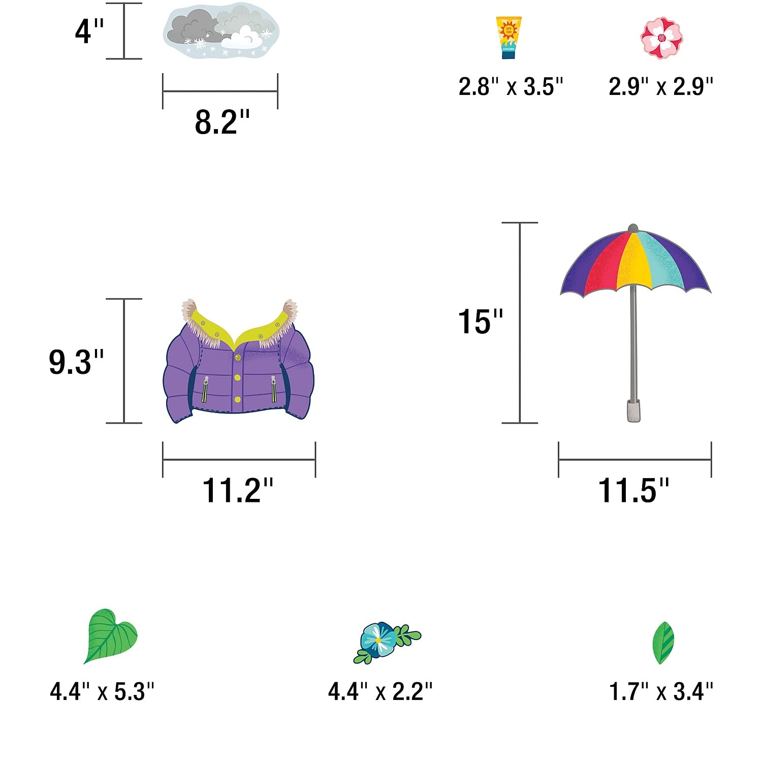 Carson Dellosa One World Sloth Weather Bulletin Board Set—Seasons and ...