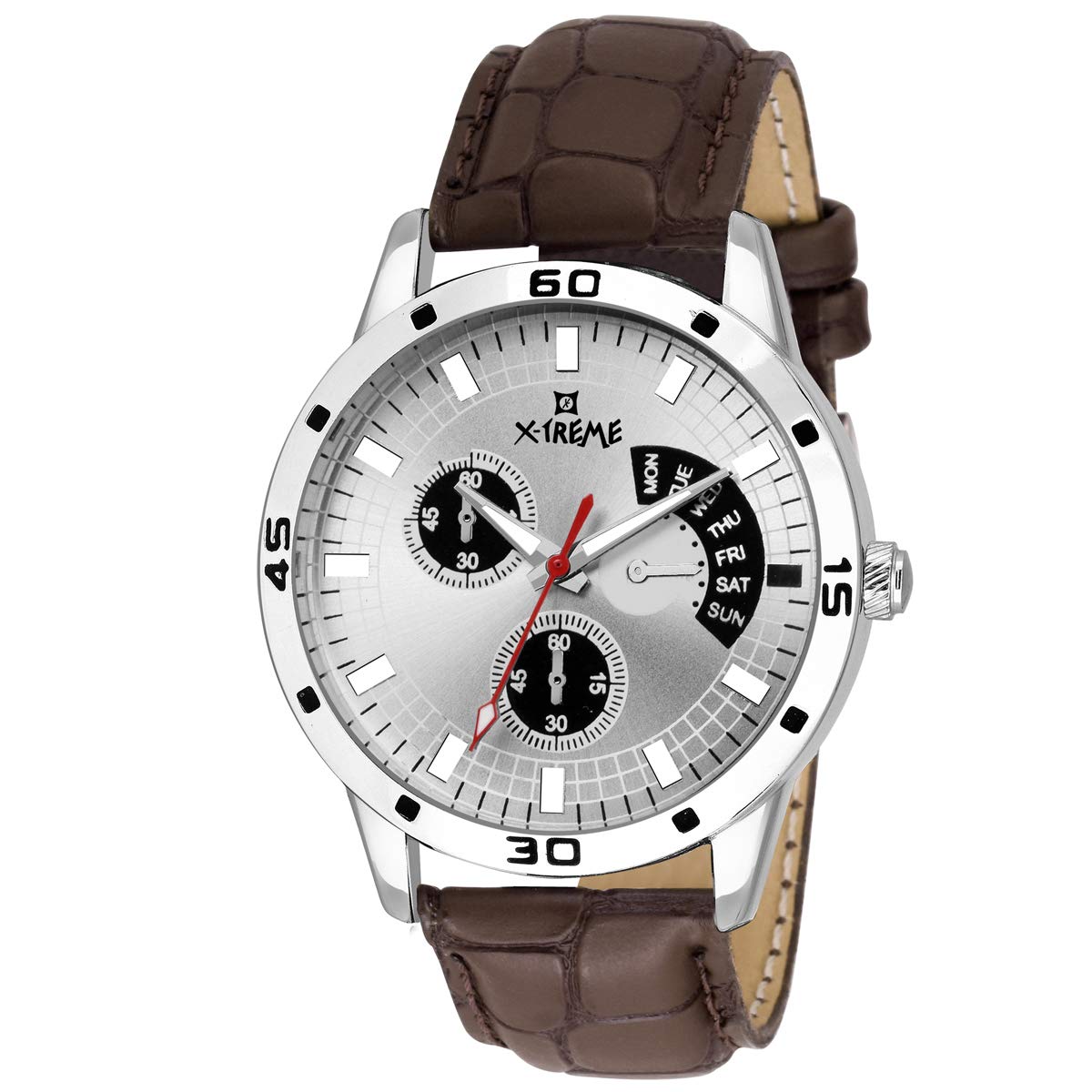 Xtreme Round Silver Dial Water Resistant Watch Men/Boys (64_PRK_X) (B07N78174T) Amazon Price History, Amazon Price Tracker