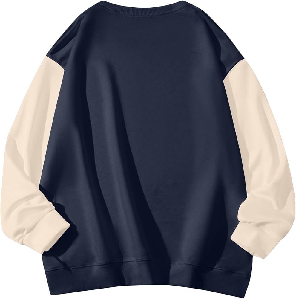 Men's Letter Graphic Print Pullover Crewneck New York Sweatshirt