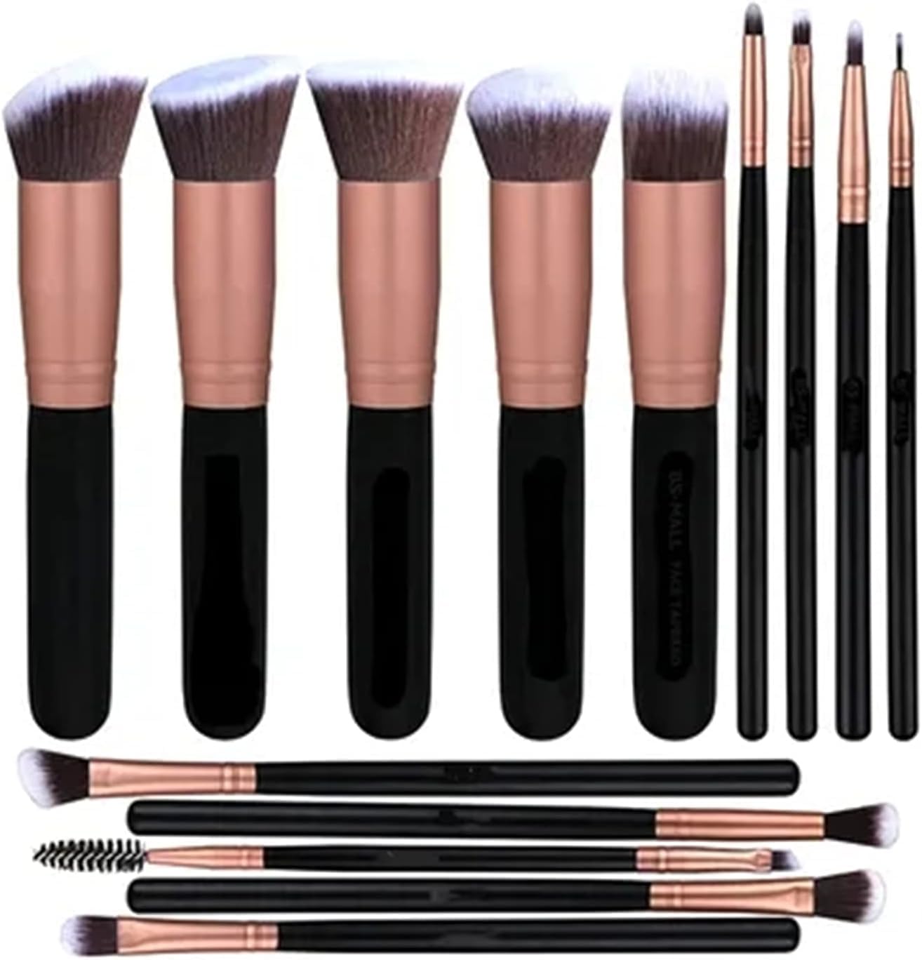 Smart Electronic Makeup Brushes Set 14 Pcs rose gold premium quality face foundation brush set