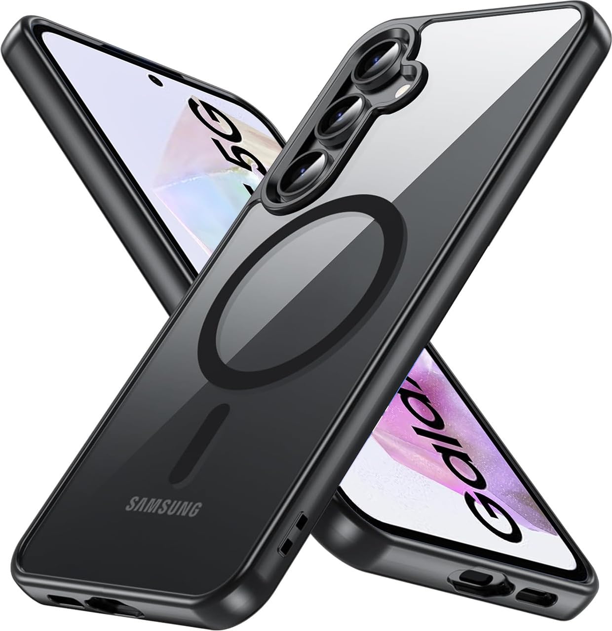 DIZORO Samsung A35 5g Case, Compatible with Mag Safe Back Cover, Matte Luxury Metallic Luster Flexible TPU Wireless Charging Shockproof Case with Camera Protector Lens (Wine Red) — Amazon image 16