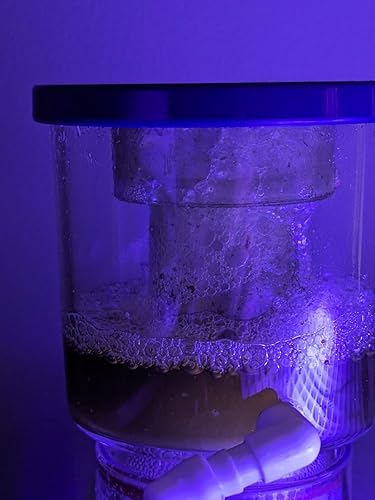 Miniatura 7 de Skimmer de nano proteína para acuarios de agua salada, bomba de molinete DC para tanque de peces de 30 galones, colgar en la espalda, no para tanque