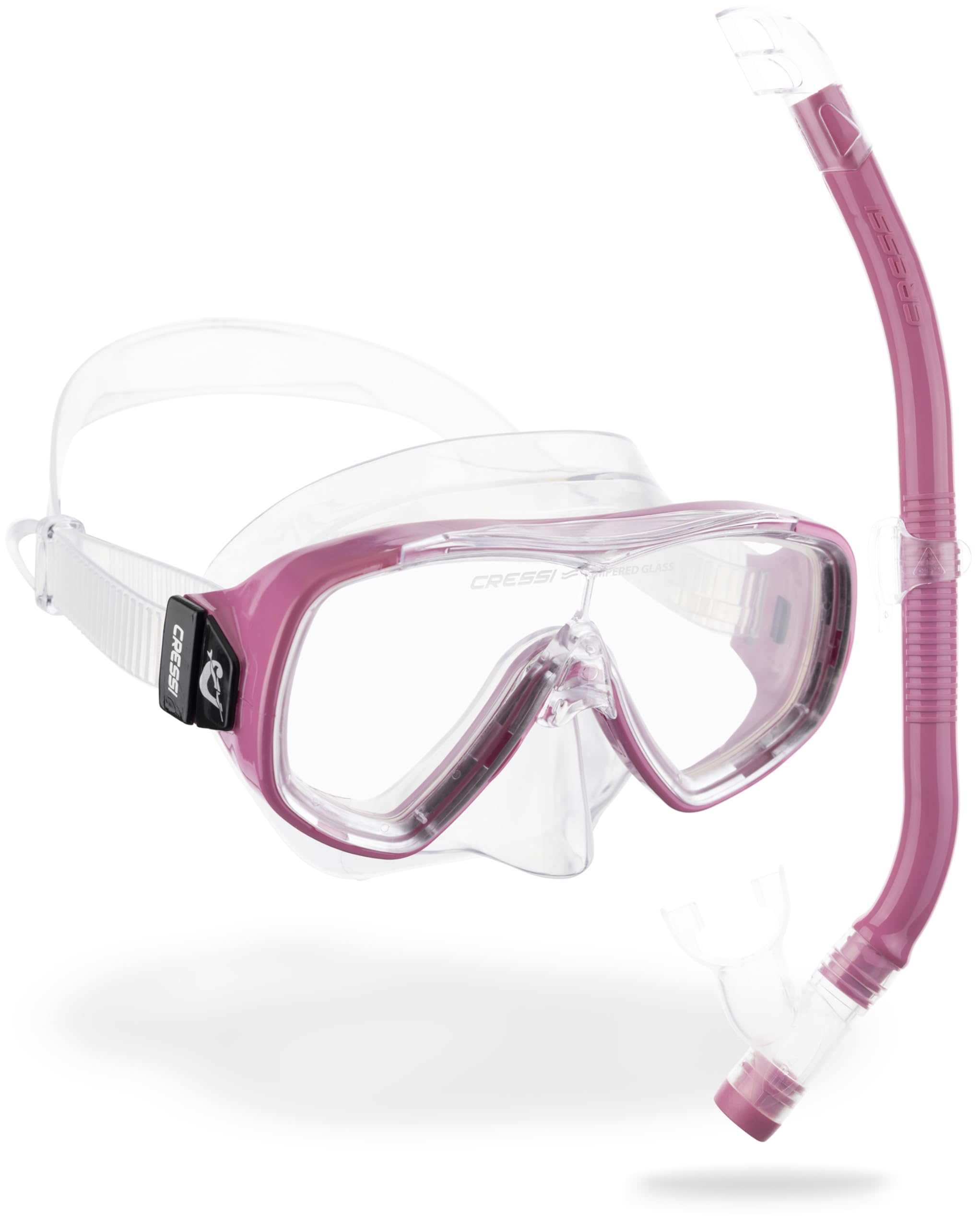 Cressi Ondina VIP Premium Combo Set - Gafas Ondina y Tubo Top para Niños 7/13 Años
