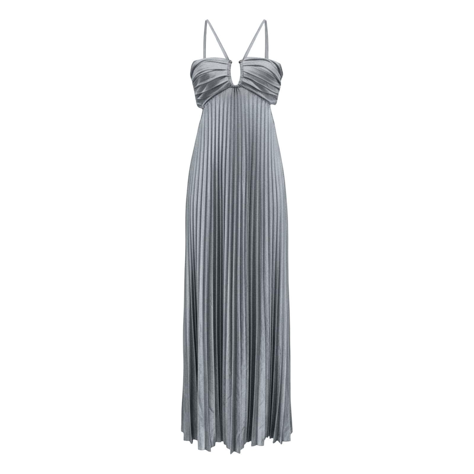 Abiti estivi da donna UK incrociato frontale plissettato elastico aderente paillettes cocktail party abiti estivi da donna
