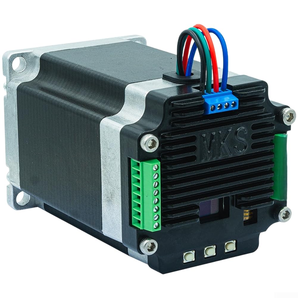 per MKS SERVO57D 57 Stepper Motor Driver CAN o RS485 Interfaccia FOC Controllo vettoriale Controllo a tre loop Interpolazione a 256 passi Funzionamento ultra silenzioso (scheda madre (motore (CAN))