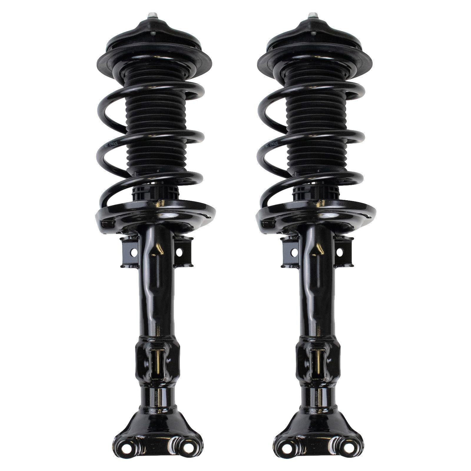TRQ Front Driver and Passenger Side Strut and Spring Assembly Set Loaded