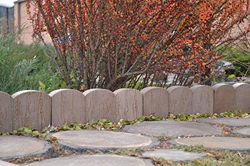 2 Pieces Edge Old Wood Board Stone MOLDS Edging Border Mould Garden Path #BR03