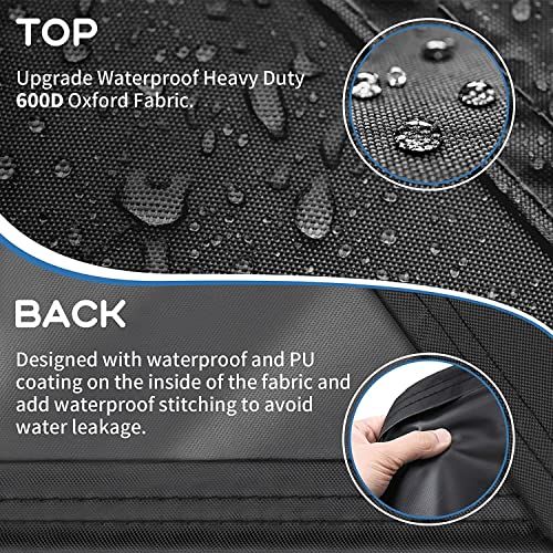 Siruiton 3 Piece Outdoor Veranda Patio Garden Furniture Cover Set With 600D Durable And Water Resistant Fabric,Fit For Outdoor Wicker Patio Furniture Sets/Rattan Chair Conversation Sets #TOP3