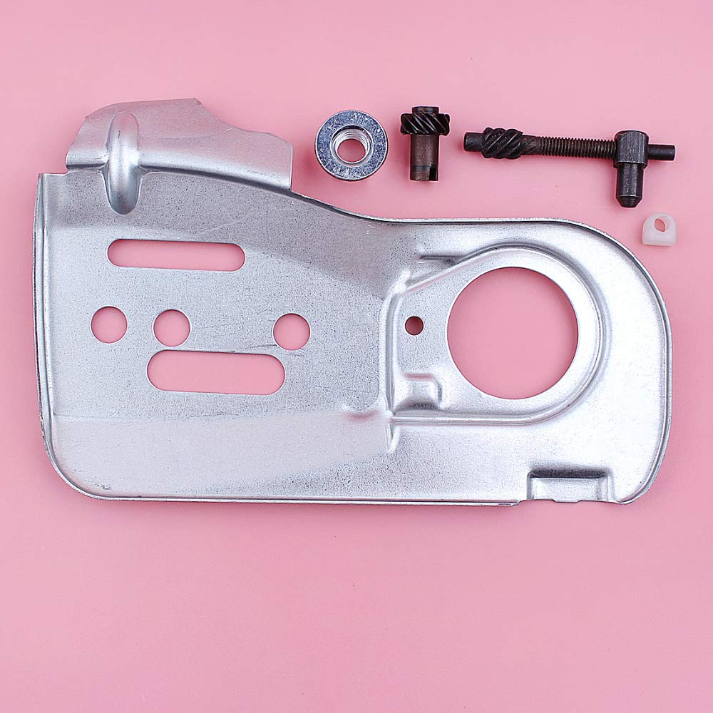 Placa de guía del Tensor ajustador Cadena, Adecuado para el Kit Tuercas Barra Motosierra 445 y 450, Pieza Repuesto for Herramienta