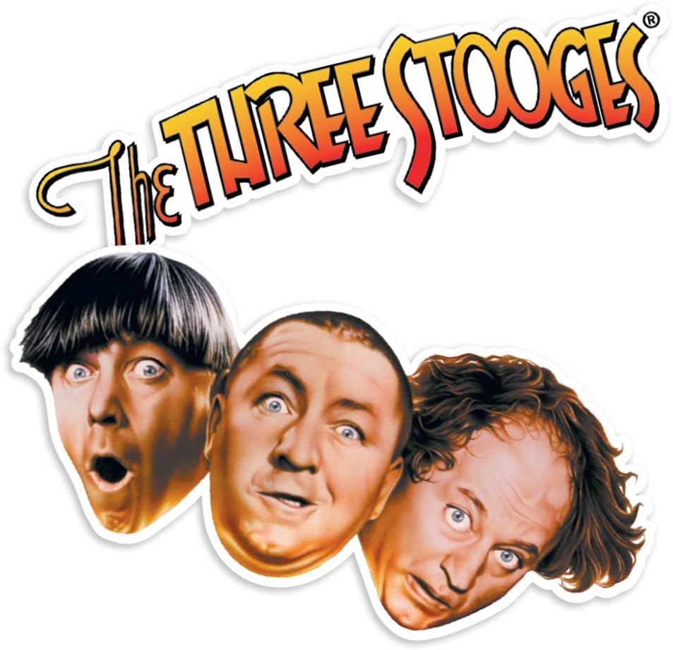Three Stooges and Logo Collectible Stickers
