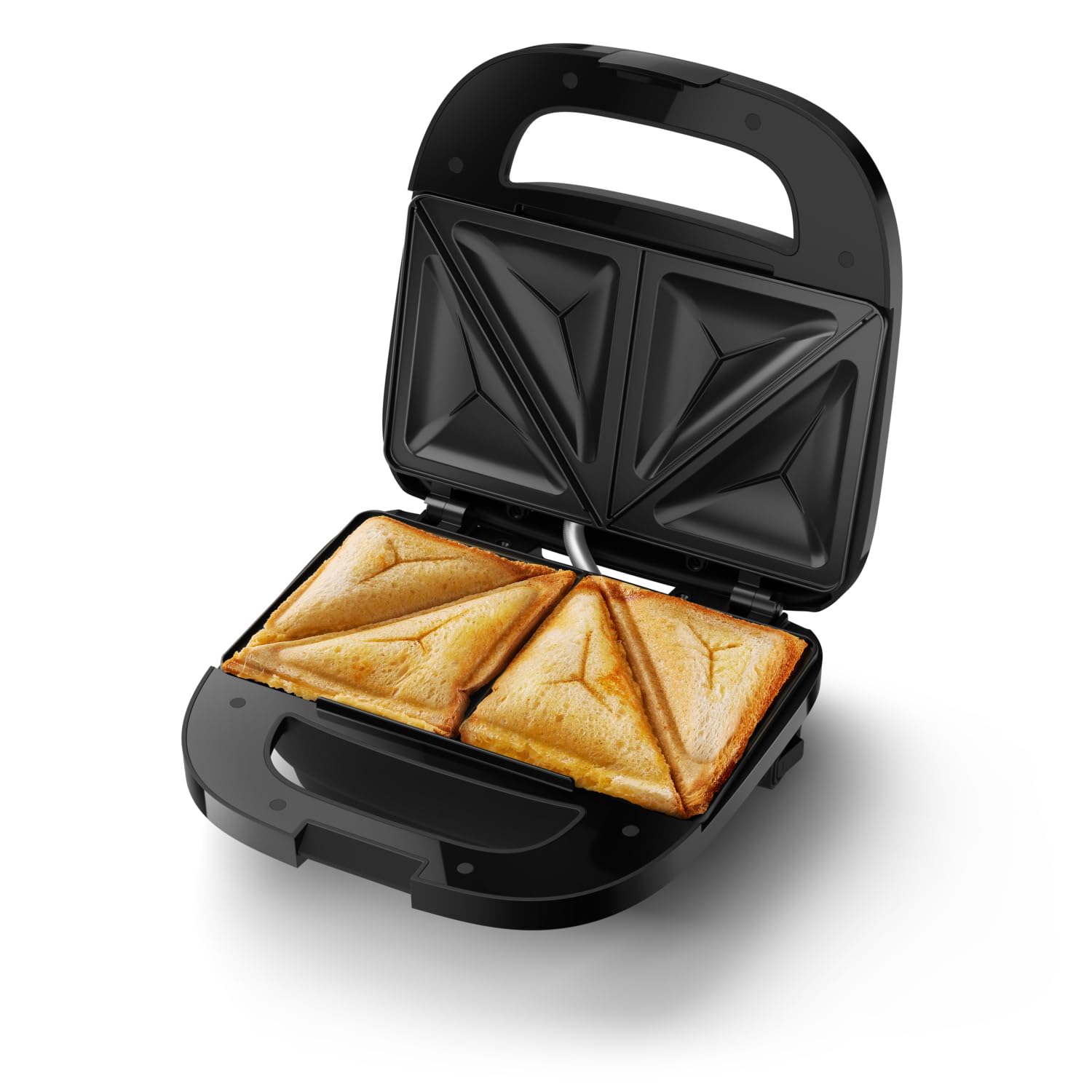 Sandwichera - PHILIPS - HD2331/90 - 750 W - Placas triangulares - Negra