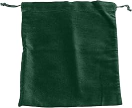 Large Green Velvet Cremains Bag for Ashes - Large Size 10"L x 12"H - for Holding 230 Cubic Inches of Pet or Human Cremains - Includes Plastic Bag for Ashes
