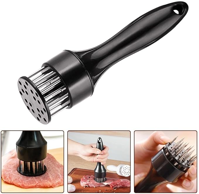 Ablandador de Carne de Acero Inoxidable con Agujas, Compacto miniatura 6