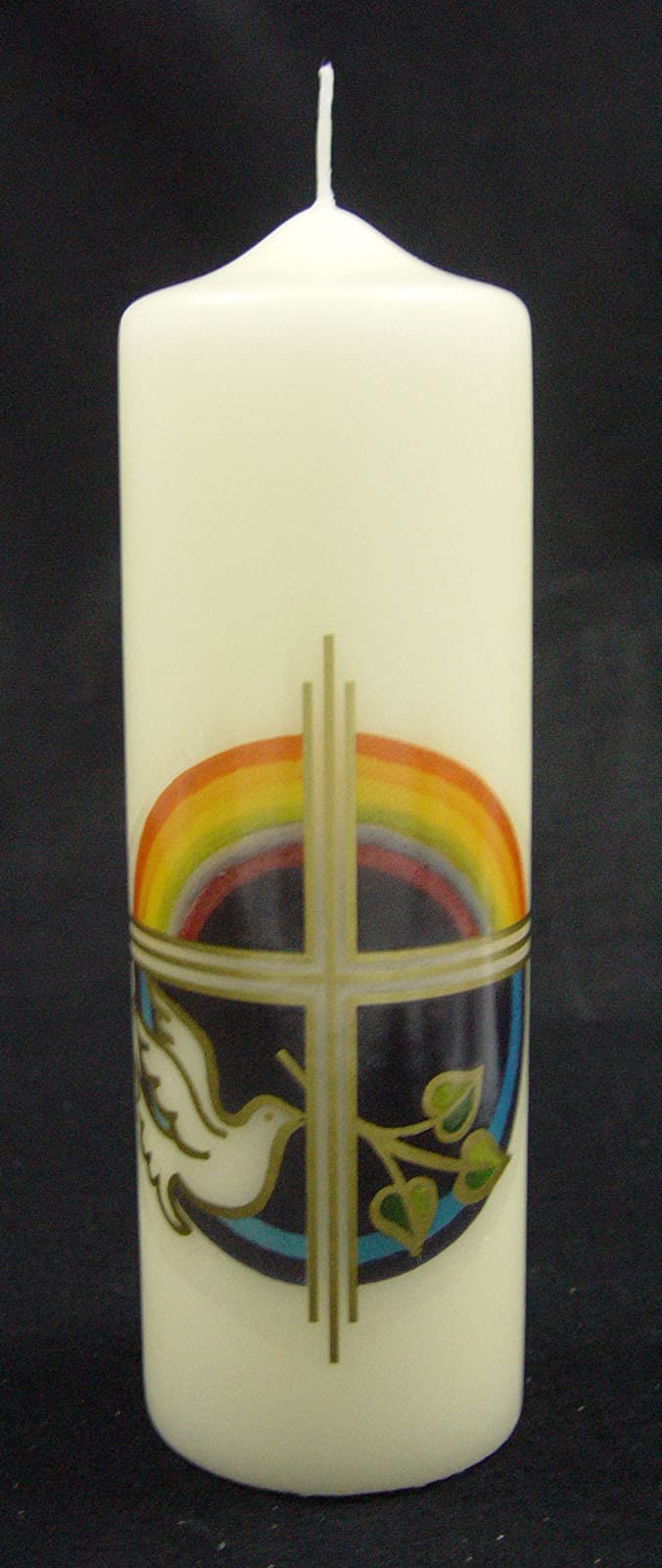 Vela de transferencia paloma cruz 220x70mm para celebraciones religiosas 2