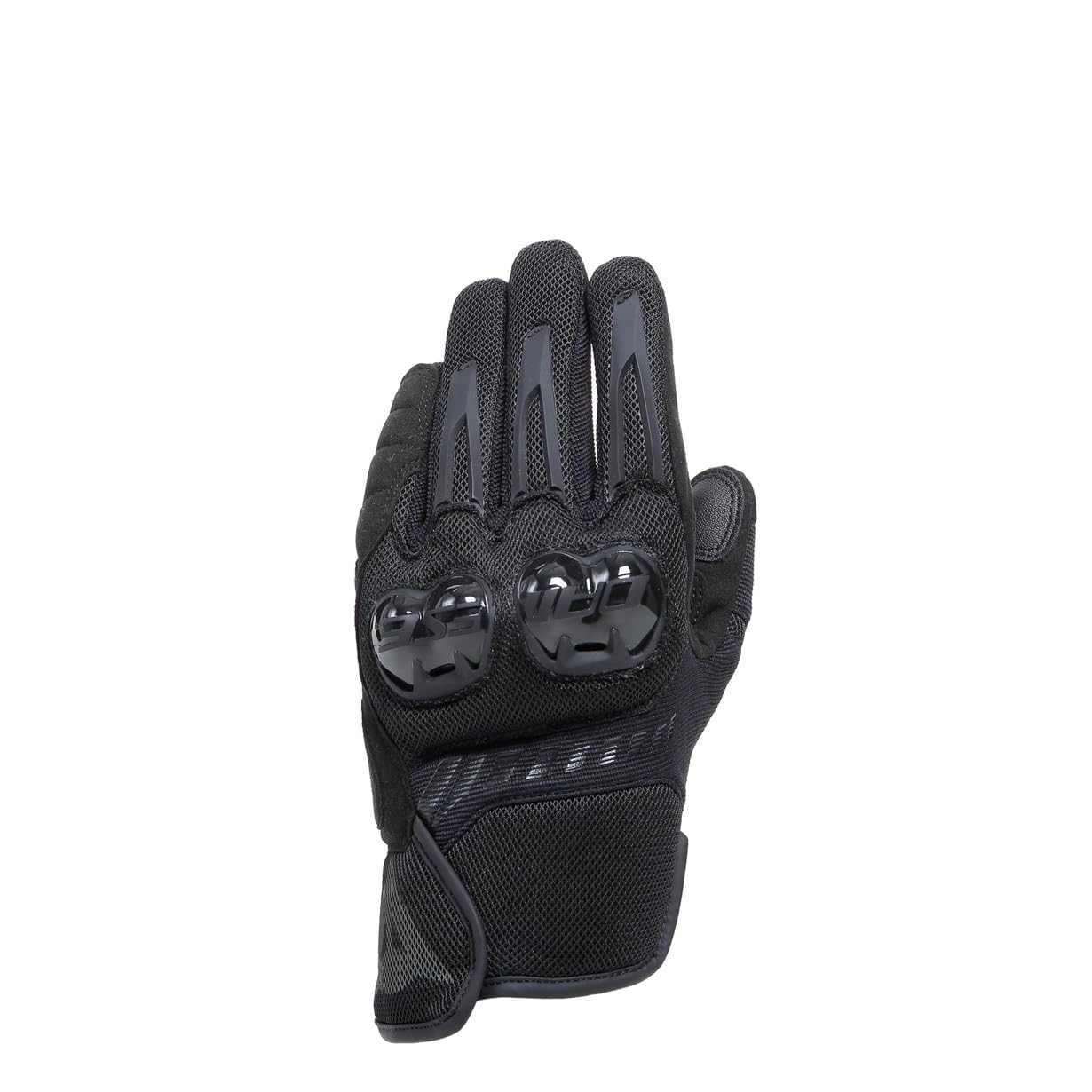 Dainese Mig 3 Air Tex Gloves, Motorradhandschuhe Sommer mit Protektoren, Herren, Schwarz/Schwarz, L