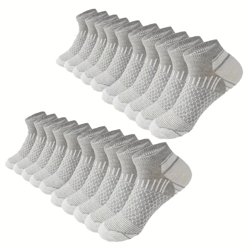 Ship Socks for Men, Comfortable, Breathable, Non Slip, Suitable for All Seasons (20 Pairs)4