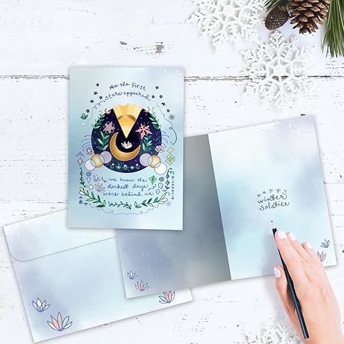 Miniatura 3 de Tree-Free Greetings Solstice - Tarjeta de felicitación con sobre a juego respetuosa con el medio ambiente fabricada en Estados Unidos papel 100