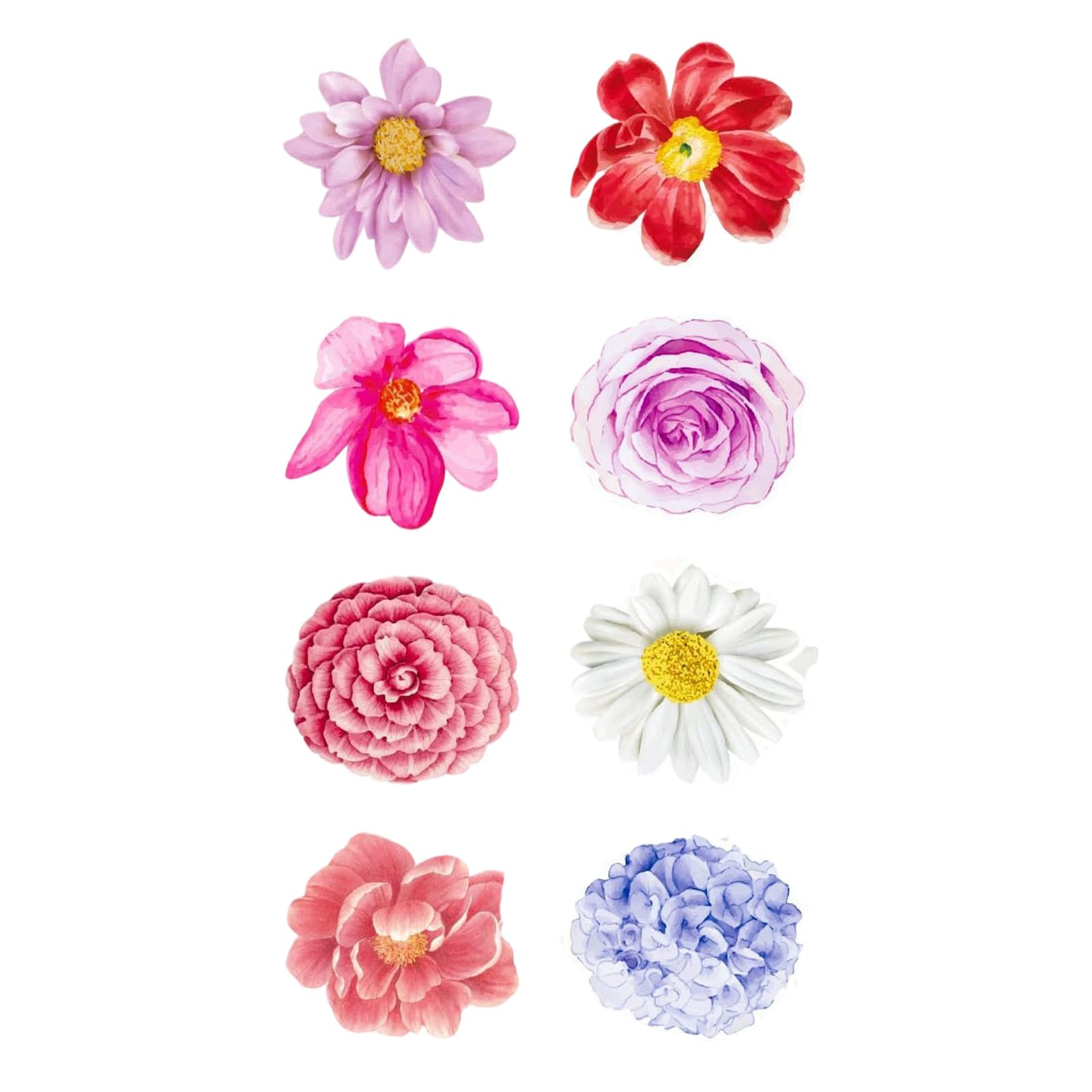 Kalttoy Zc26 500Pcs Flower Seal Sticker For Scrapbooking Journal Adhesive Wrapping Label Sticker For Seal Envelope Card Invitation Decorative
