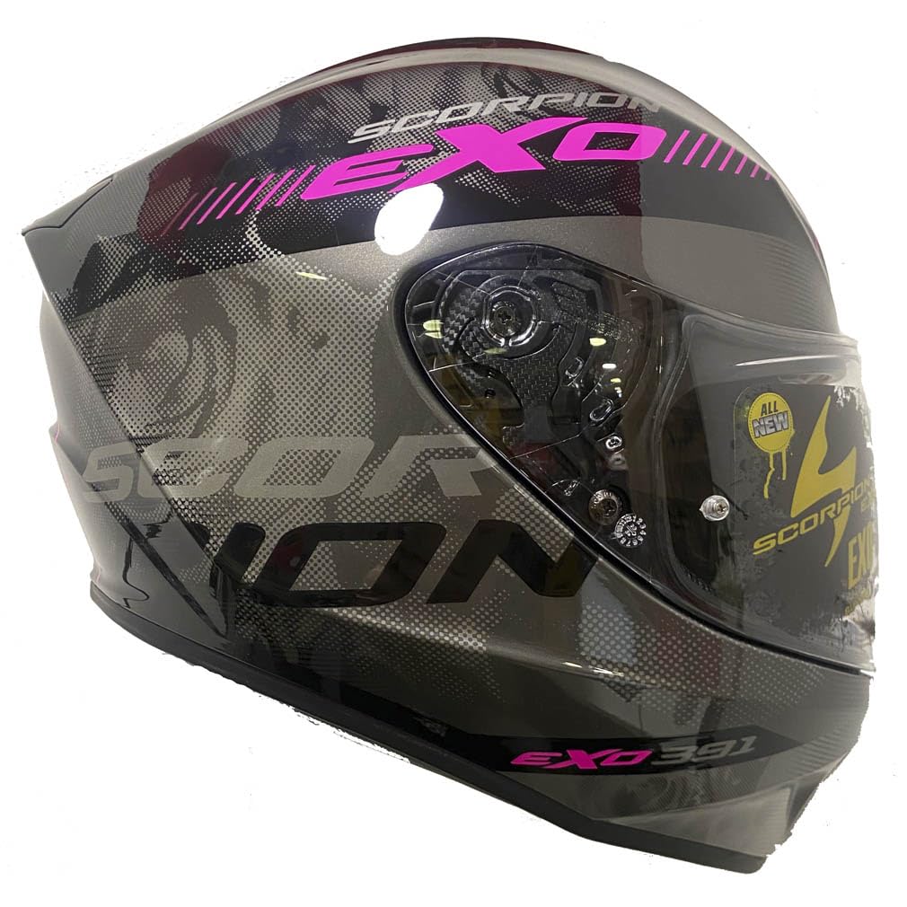 Scorpion Exo-391 AVA Rosa | Casco de Moto Integral Unisex Hombre y Mujer Homologado ECE 22.06